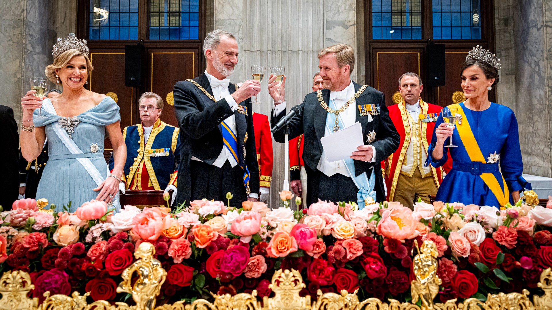 Royal Family of Spain visits the Royal Family of Netherlands