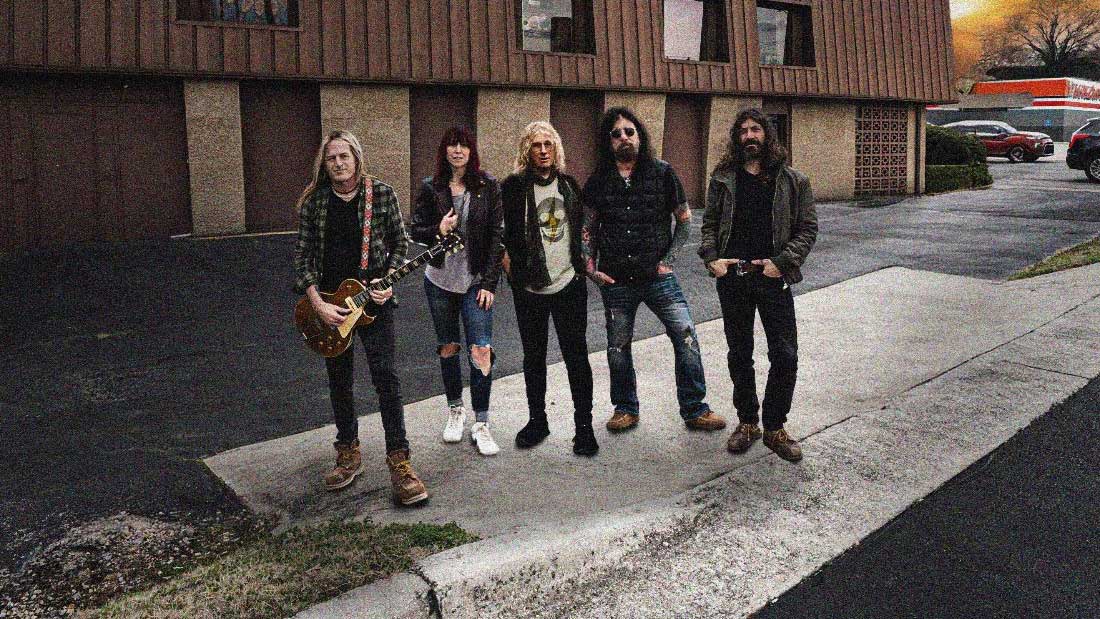 Dead Daisies outside Fame Studios