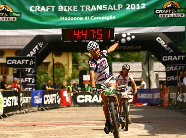 Stage winners of mixed category Claudio Segata and Lorenza Menapace of Press Riva del Garda