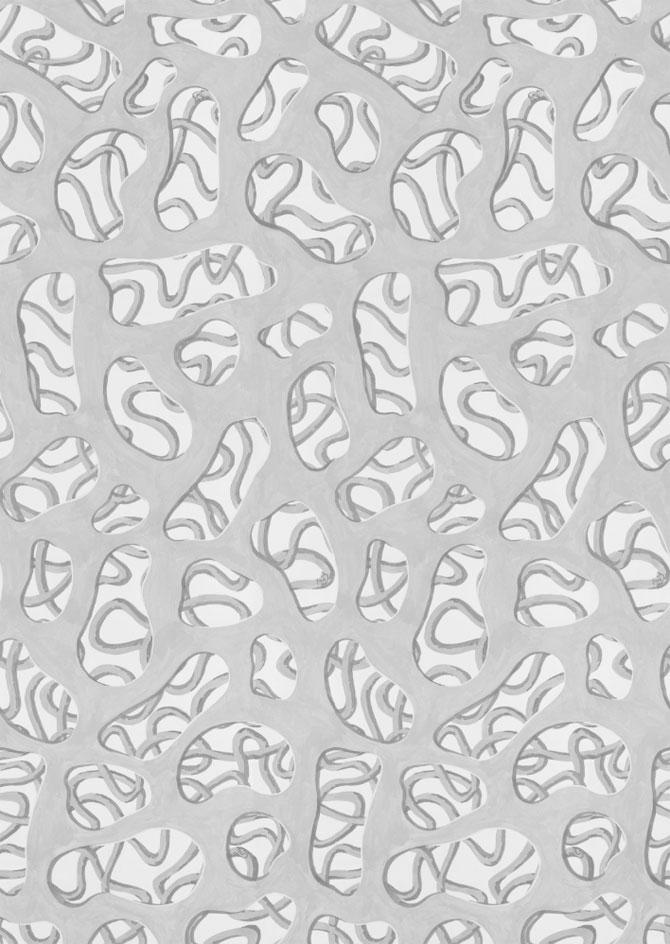 Bonetti's 'Meander' wallpaper, which will sell exclusively at the PK Shop in New York