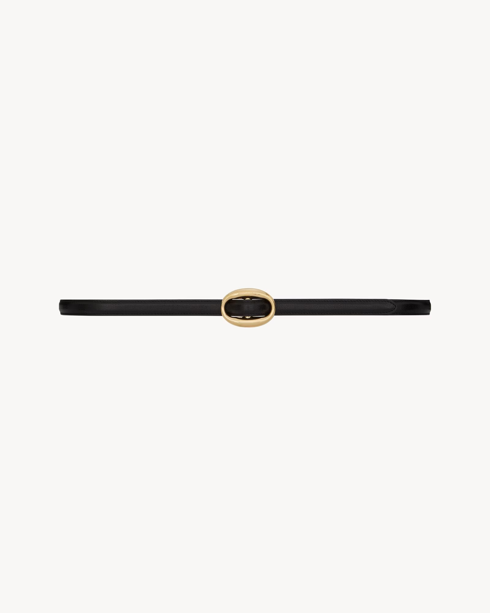 ysl, oval buckle thin belt