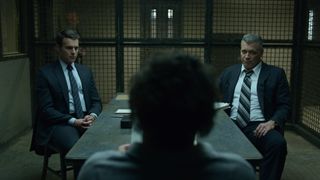 Jonathan Groff as Holden and Holt McCallany as Bill in Mindhunter season 2