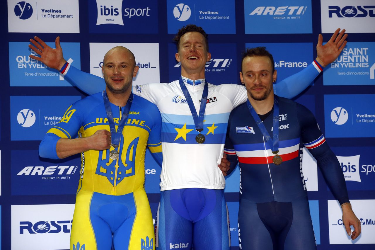 Tomas Babek was delighted with his keirin title
