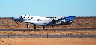 Virgin Galactic's SpaceShipTwo After Successful Glide Test 