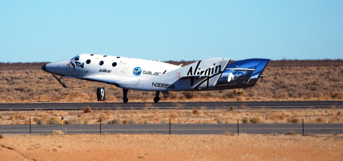 Virgin Galactic&#039;s SpaceShipTwo After Successful Glide Test 