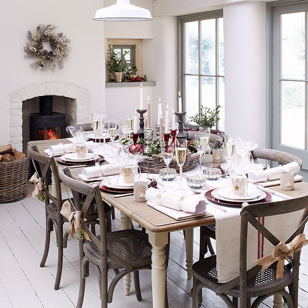 Simple Christmas Table Decor ideas for easy chic dining   Ideal Home