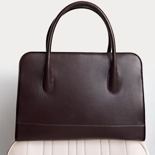 Image of brown leather handbag