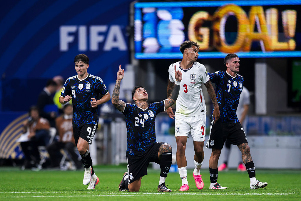Argentina came from behind late on against England