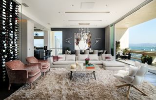 modern lounge in Barbie penthouse