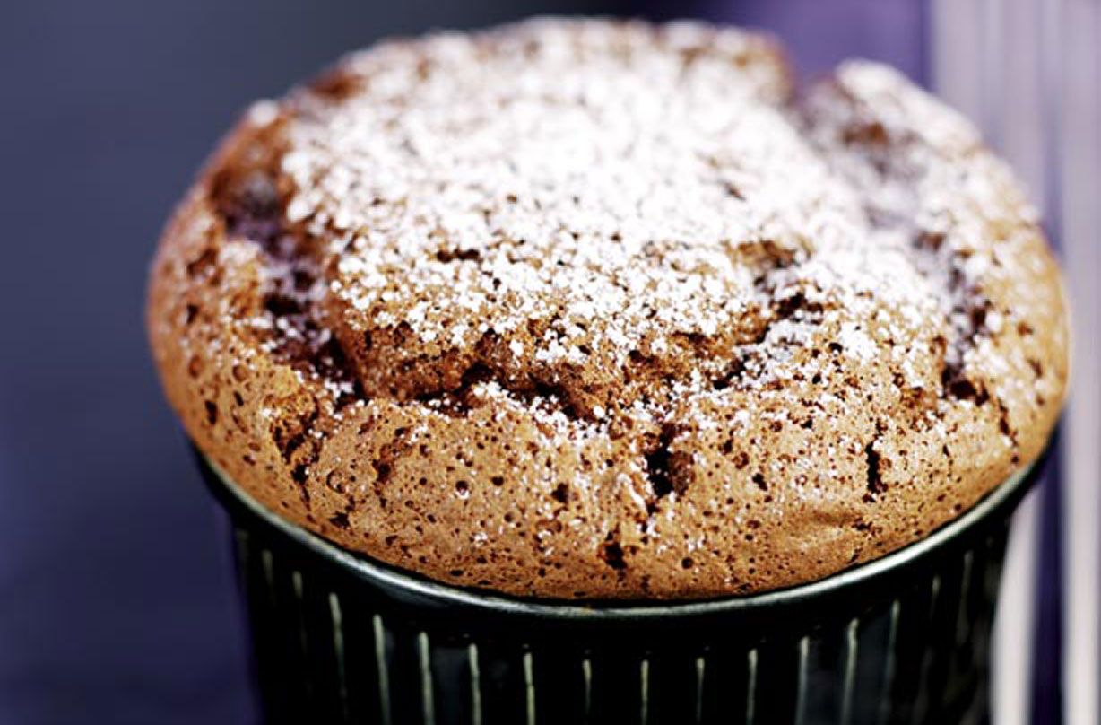 Chocolate and orange souffle