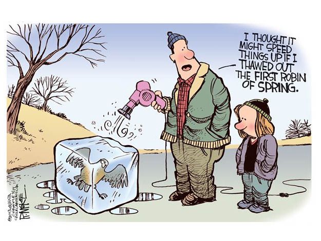 Editorial cartoon winter weather