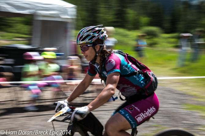 Liz Sampey, of Gunnison, CO finishes the Epic in fifth place overall in the women's solo open 6 day