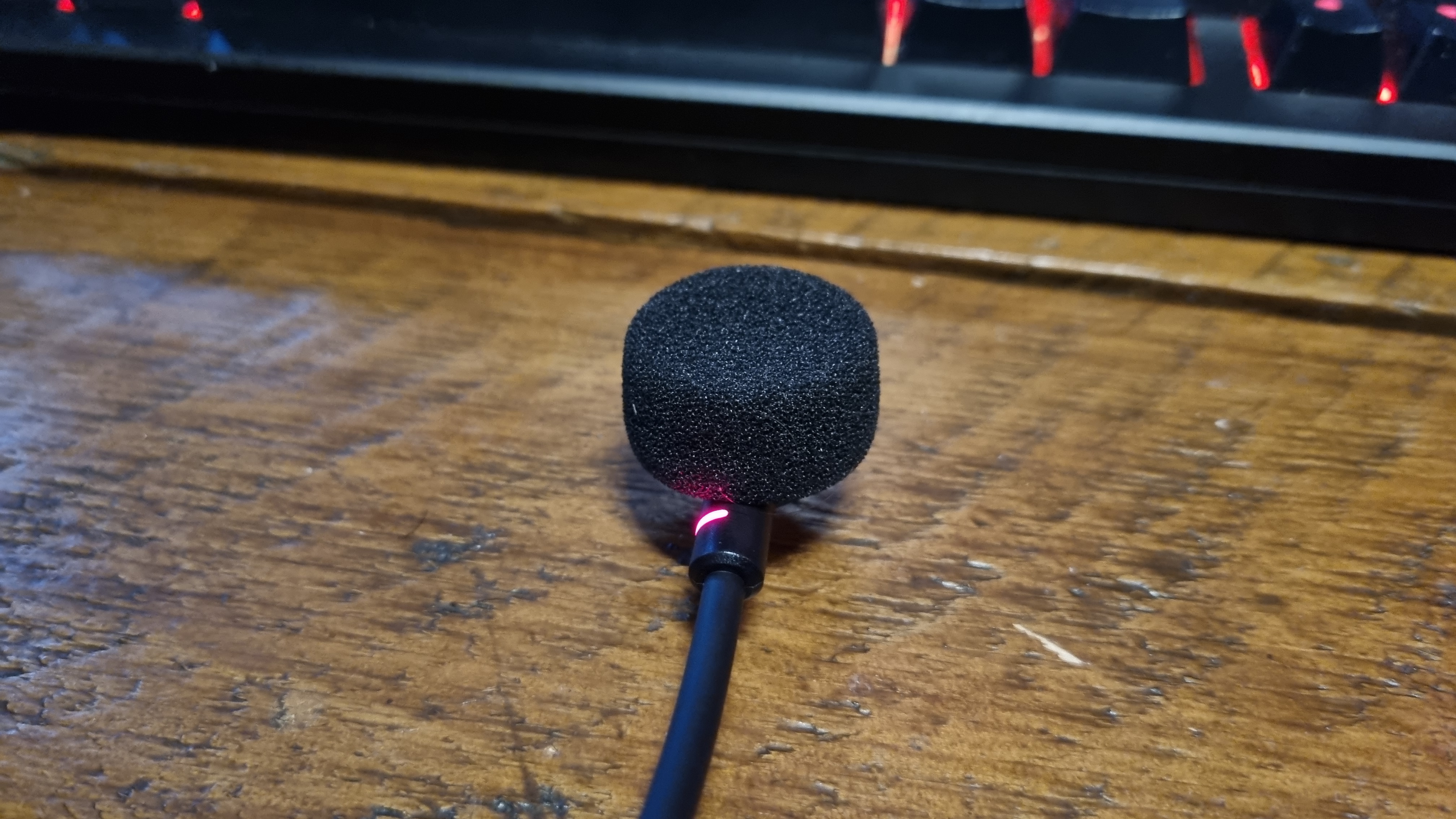 The microphone capsule on the Sony Inzone H9 II gaming headset