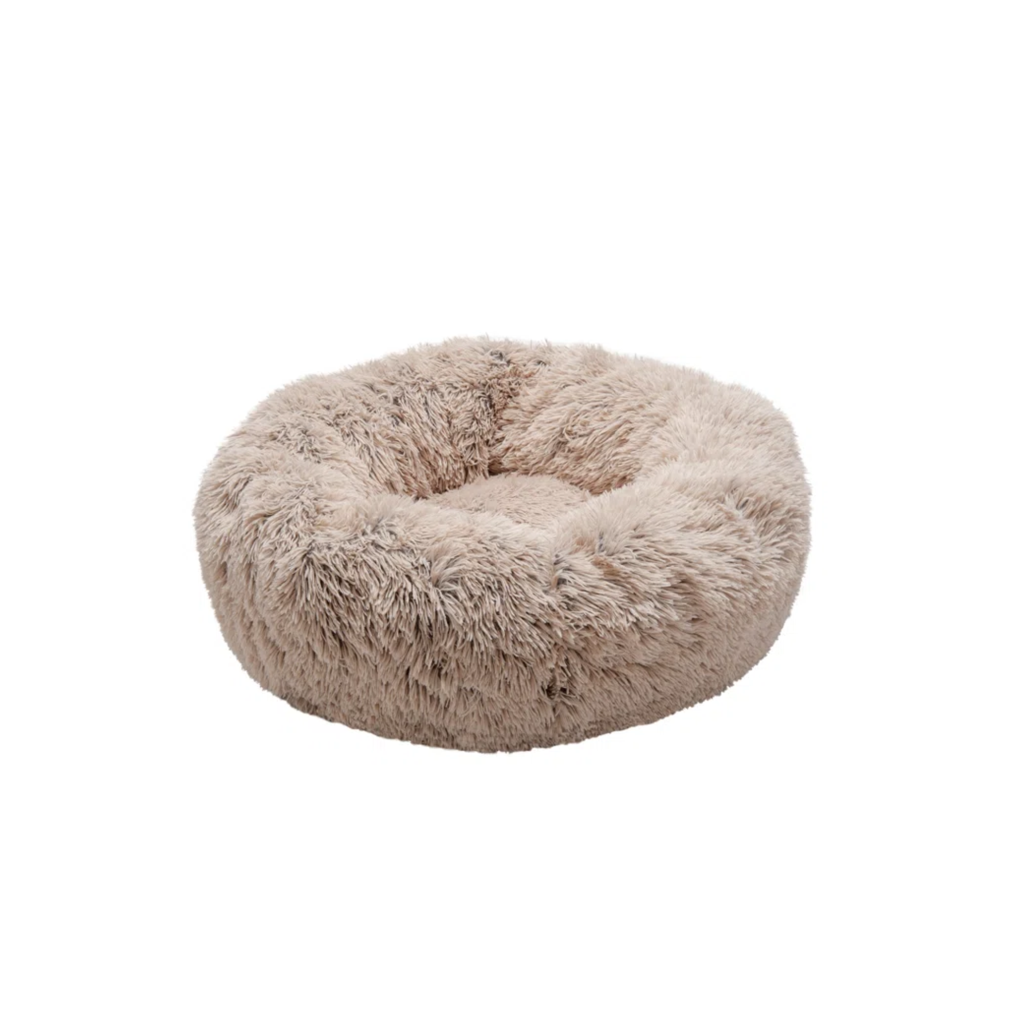 A donut dog bed