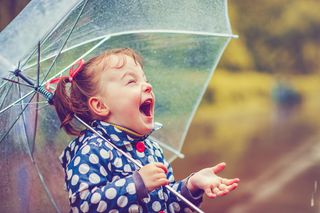 Happy in the Rain by Art Marie