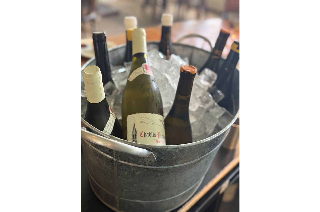 wine in bucket