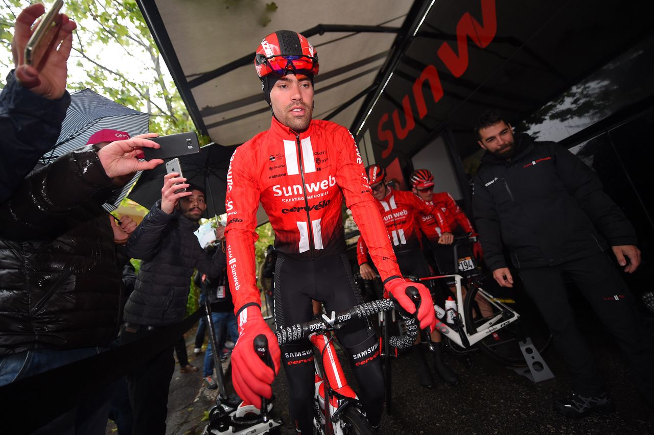 Tom Dumoulin (Team Sunweb) started stage 5 but soon climbed off