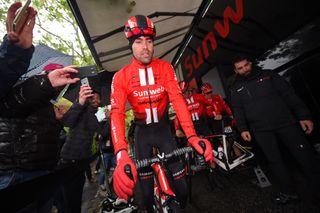 Tom Dumoulin (Team Sunweb) started stage 5 but soon climbed off