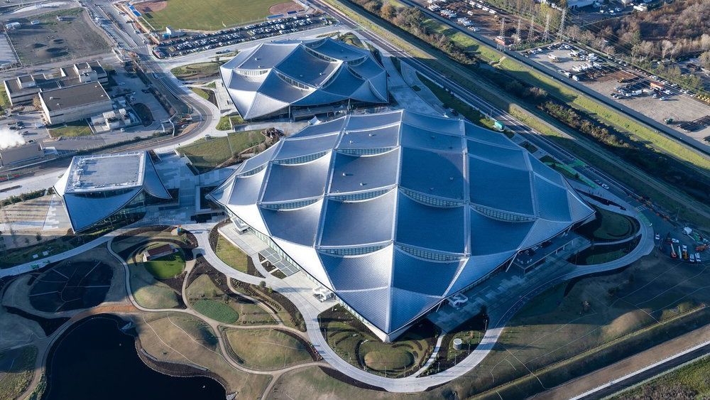 Google Bay View campus seen from above