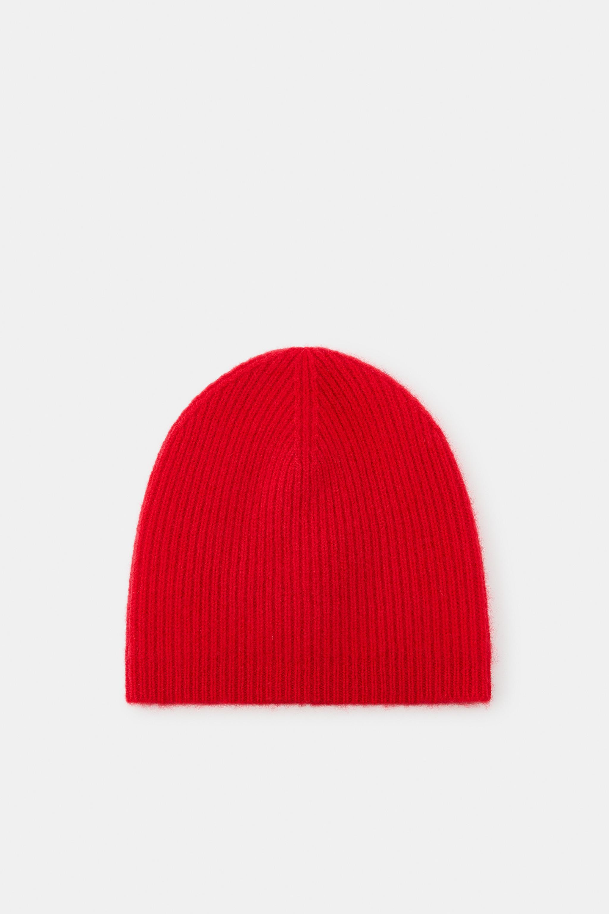 Wool and Cashmere Ribbed Beanie