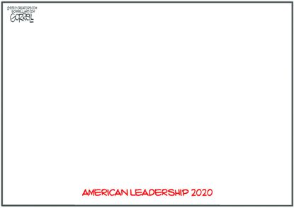 Editorial Cartoon U.S. Trump no American leadership