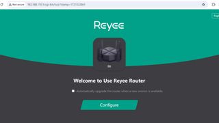 Screenshot of Reyee RG-E6 installation process