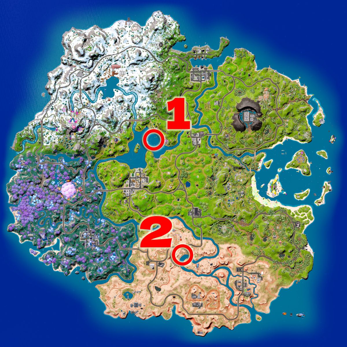 Fortnite Diving Board locations for the weekly quest GamesRadar+