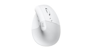 The Logitech Lift for Mac mouse against a white background.