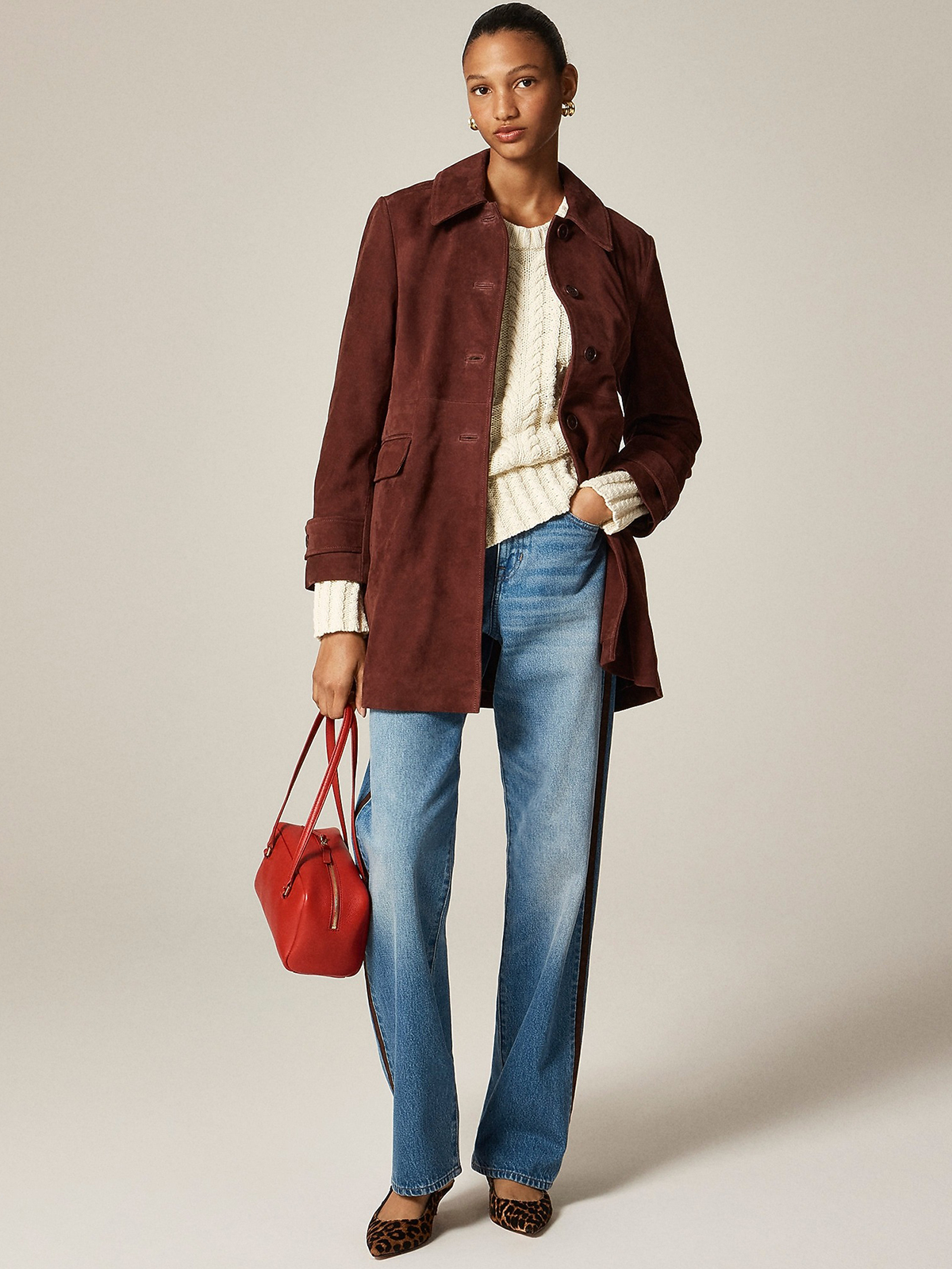 Collection Salon Coat in Suede