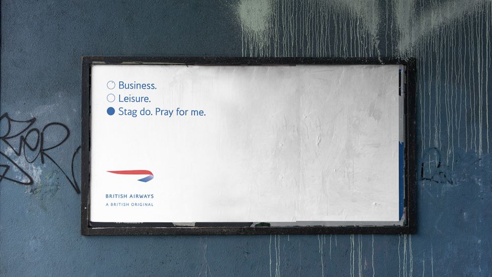 An image of an ad from the British Airways British Originals campaign