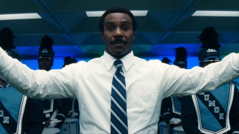 Tramell Tillman holding his hands up in Severance Season 2x10