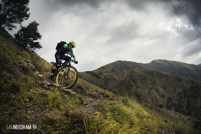 A rider in action during the Trans Provence