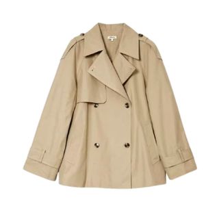 Albaray Cotton Rich Short Trench Coat at M&S