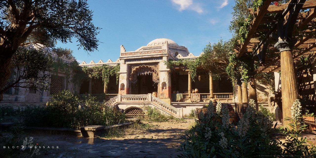 A pre-release screenshot from historical action epic videogame Blood Message of ancient western China.