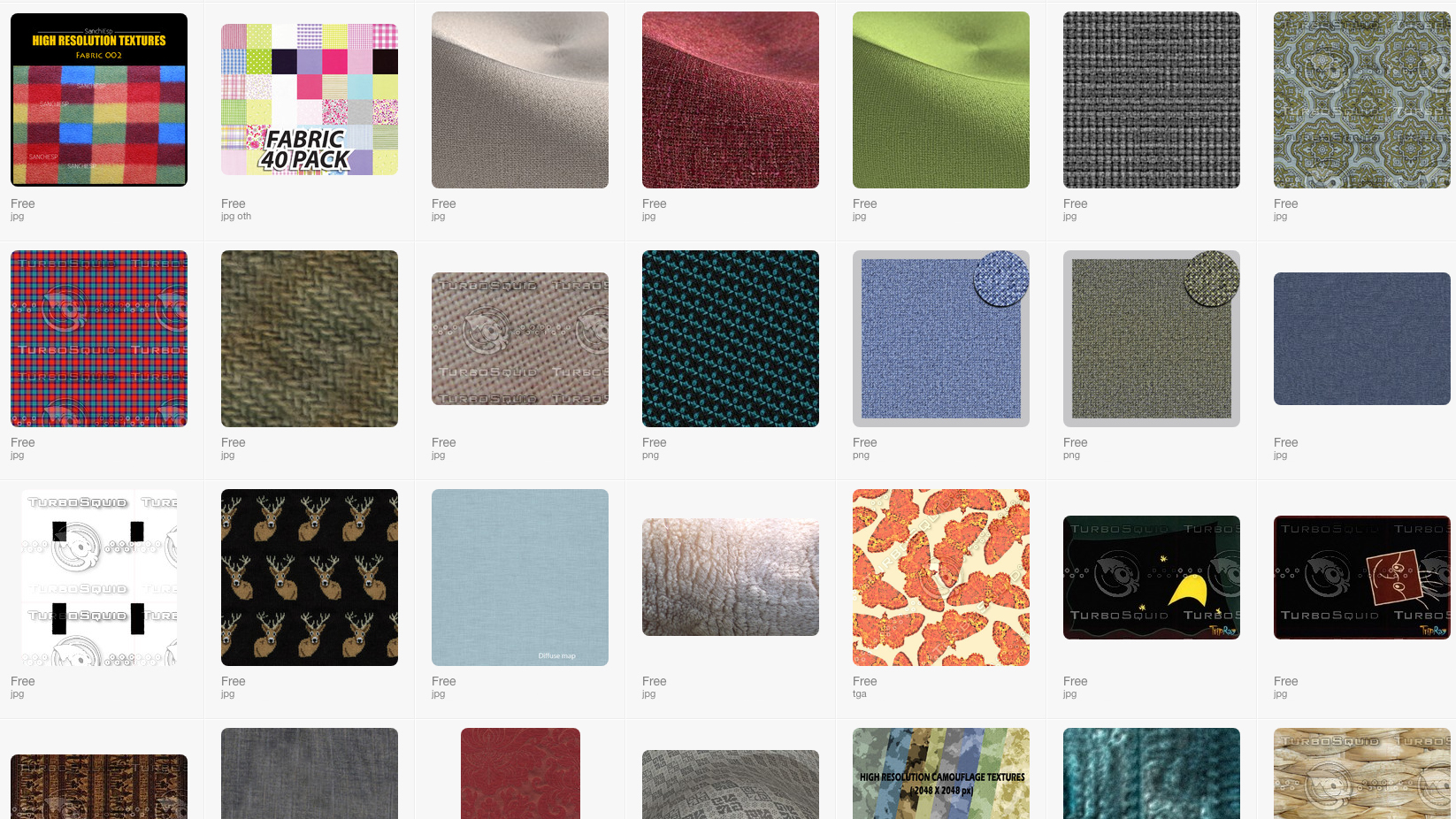 Free textures: TurboSquid