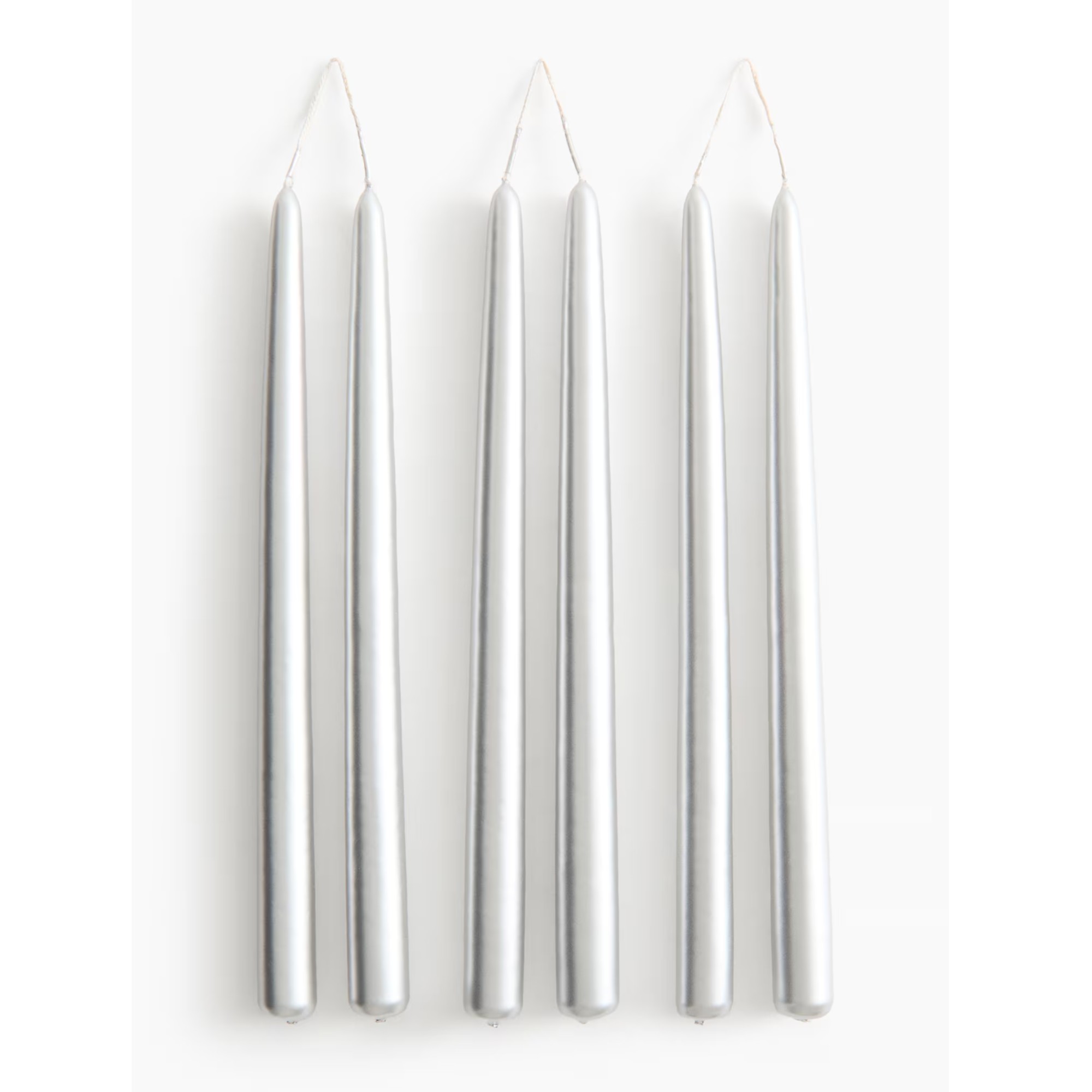 H&amp;amp;M 6-pack metallic tapered candles