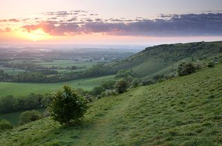 Sunrise over Ditchling Beacon, South Downs National Park