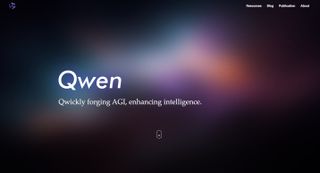 An image of Qwen 2.0 page