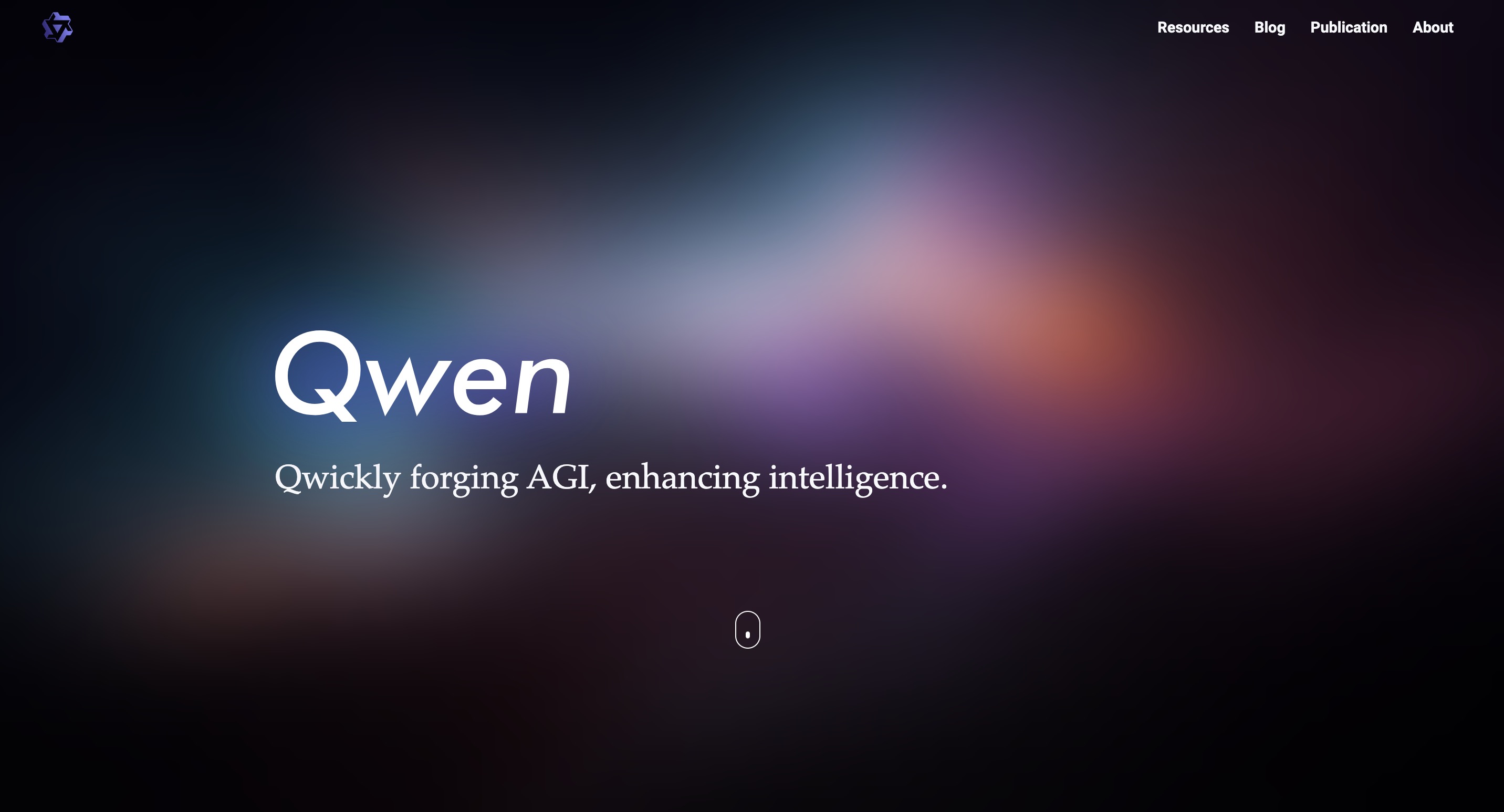 An image of Qwen 2.0 page