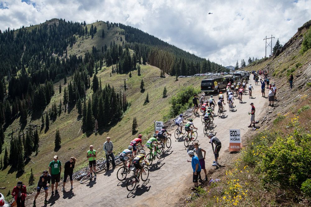 The field hits the top of Guardsman Pass.