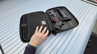 DJI RS 4 Pro gimbal in a carry case