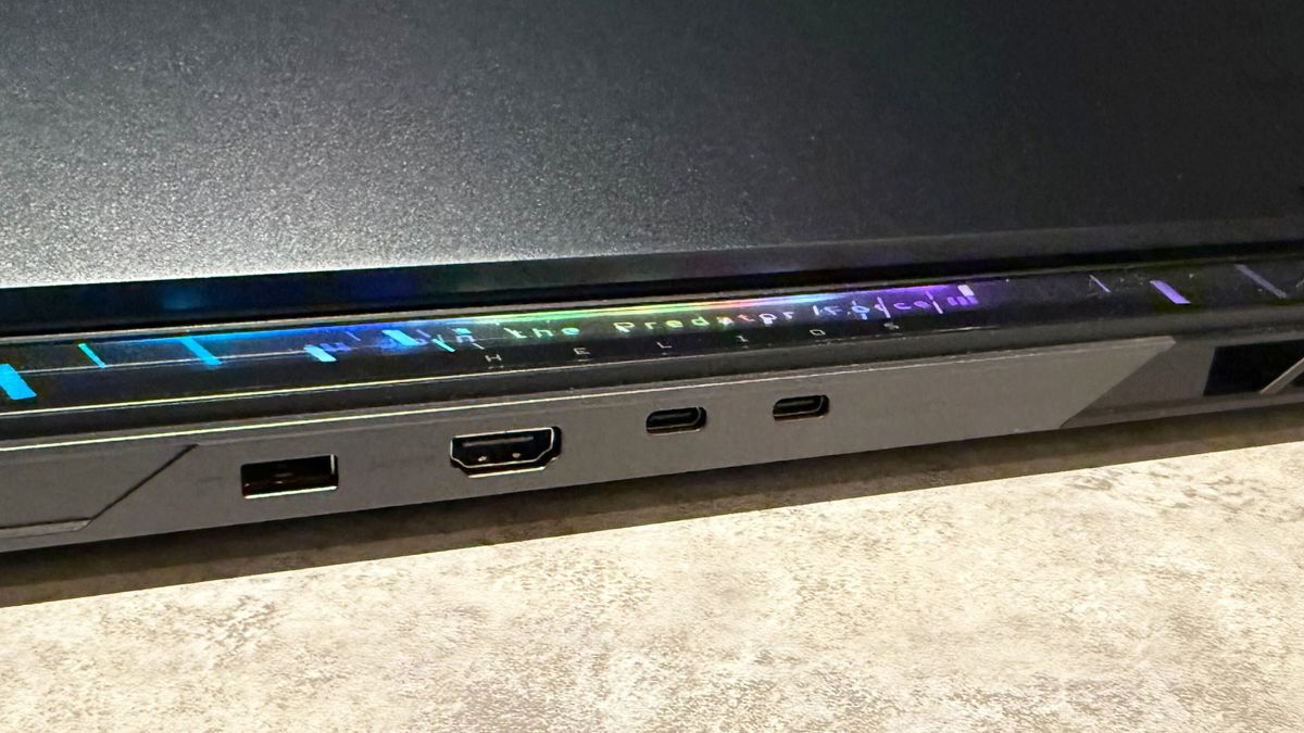 Acer Predator Helios 18 AI gaming laptop at CES 2025