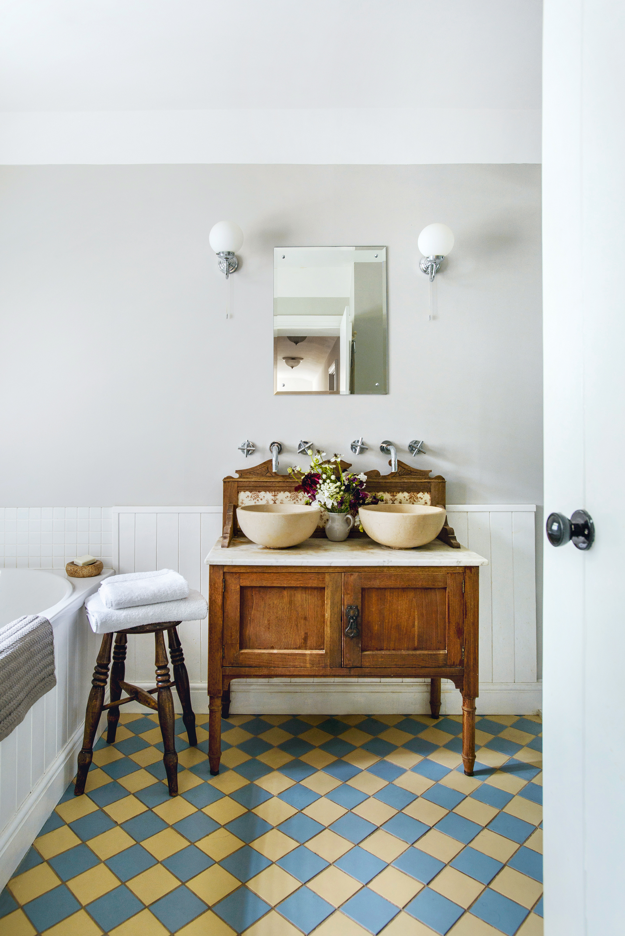 Upcycled victorian washstand