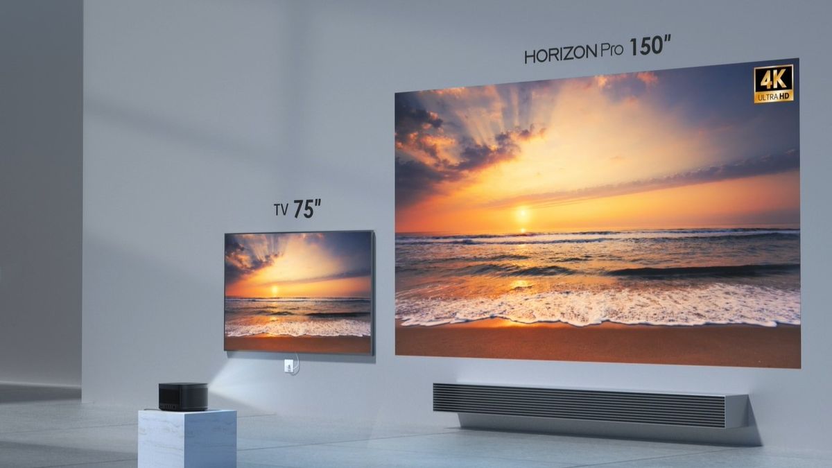 XGIMI HORIZON Pro vs 75-inch TV