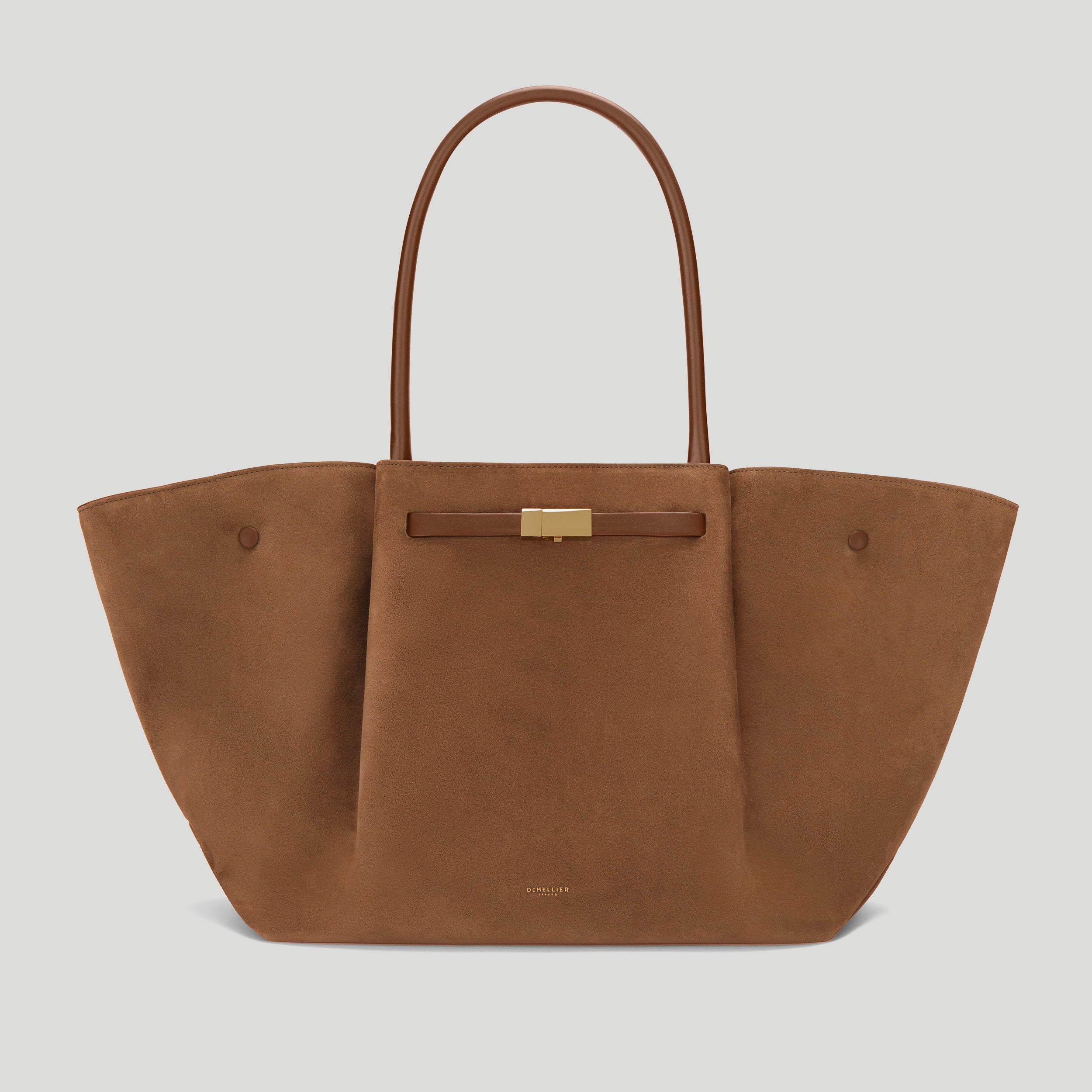 The New York | Deep Tan Suede & Tan Smooth | Demellier