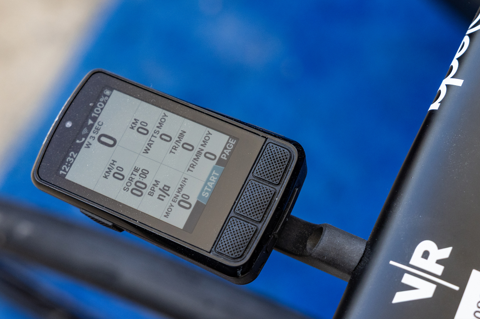 Tour de France cycling computer data screens