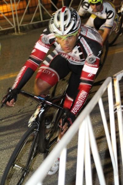 Cutting it close to the barriers during the men's event