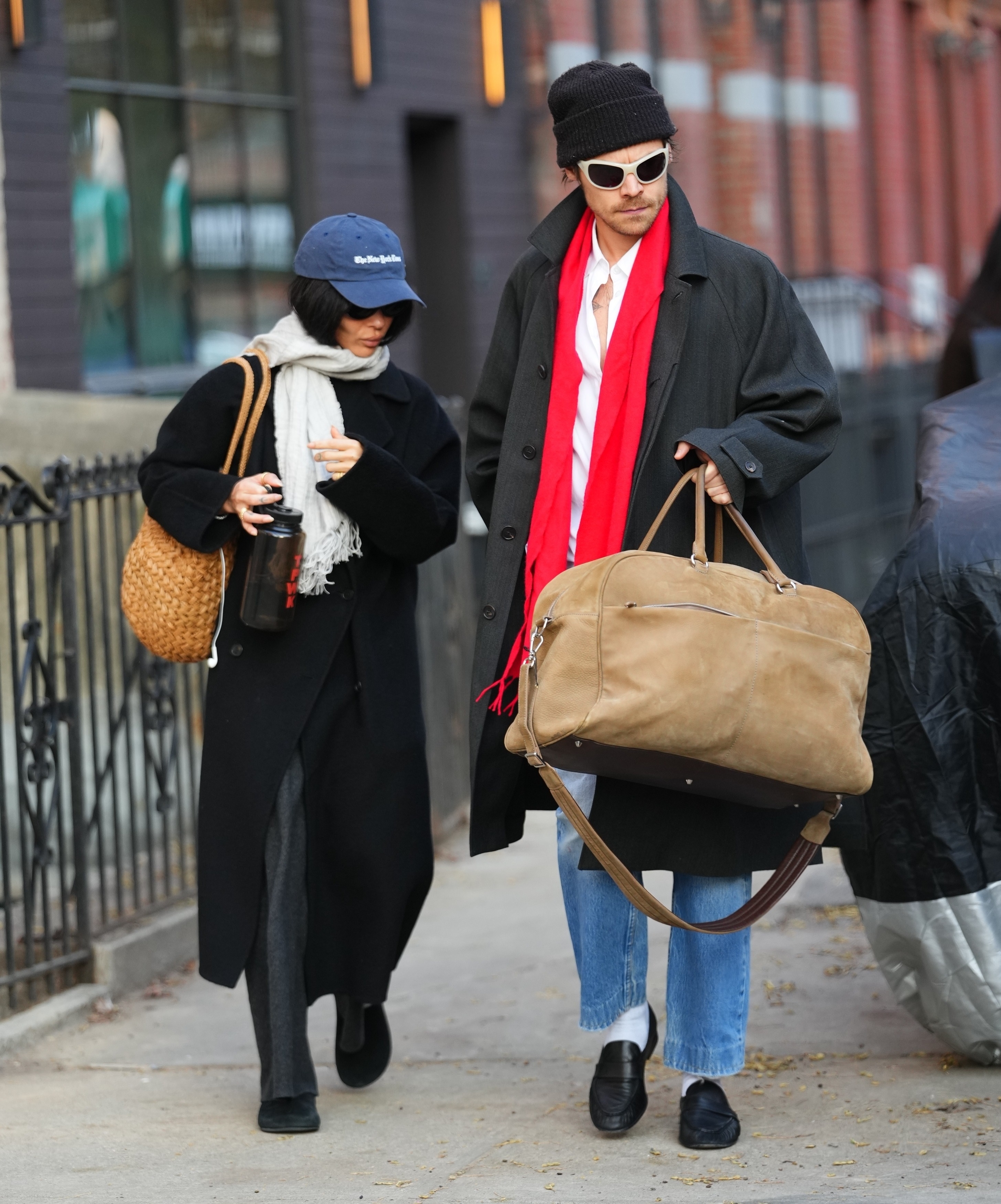 Harry Styles and Zoe Kravitz in New York City.