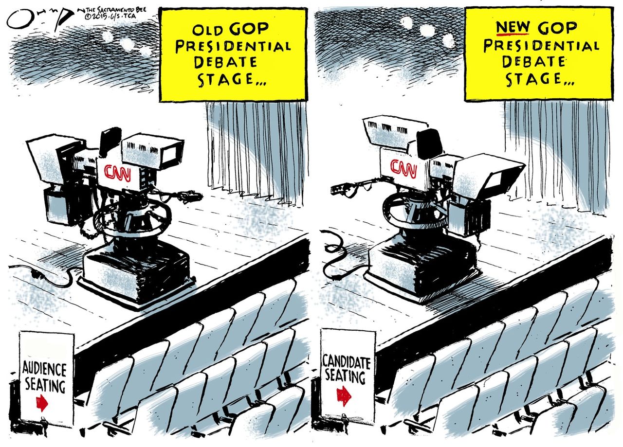 Political cartoon U.S. GOP 2016 Candidates