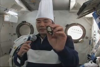 Astronaut Makes Sushi in Space